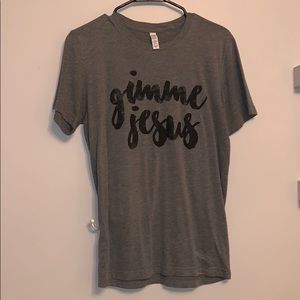 size small ruby’s rubbish “gimme jesus” t-shirt.